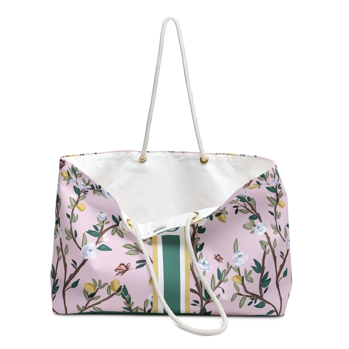 Carry - AllBlossom Garden Striped Monogrammed Carry - All ToteBritt Mills Design