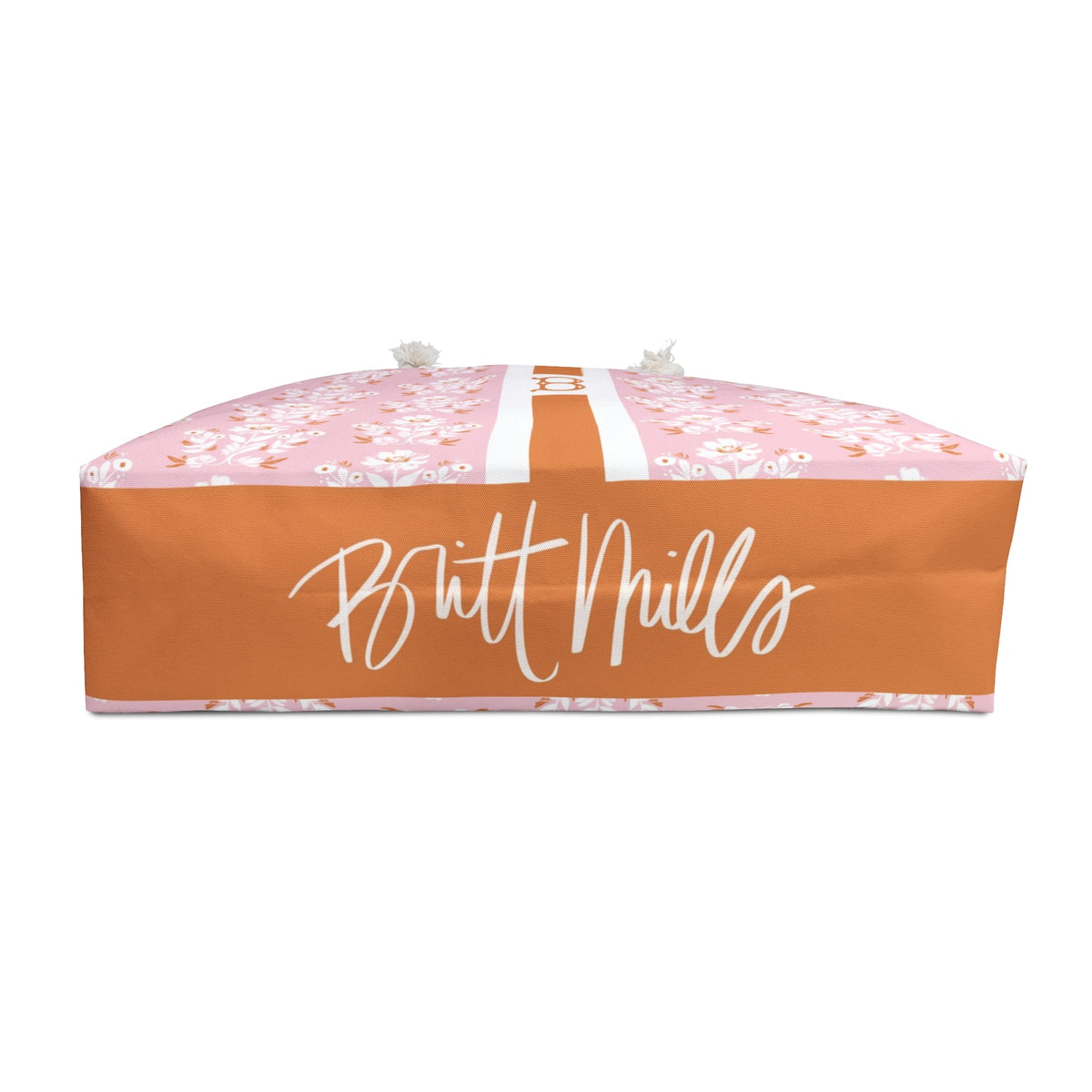 Carry - AllEvangeline Pink Striped Monogrammed Carry - All ToteBritt Mills Design