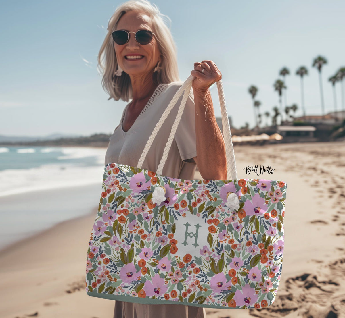 Carry - AllSavannah Monogrammed Carry - All ToteBritt Mills Design