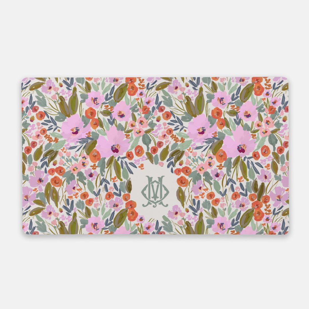 Savannah Monogrammed Desk Mat - Large (24" x 14")