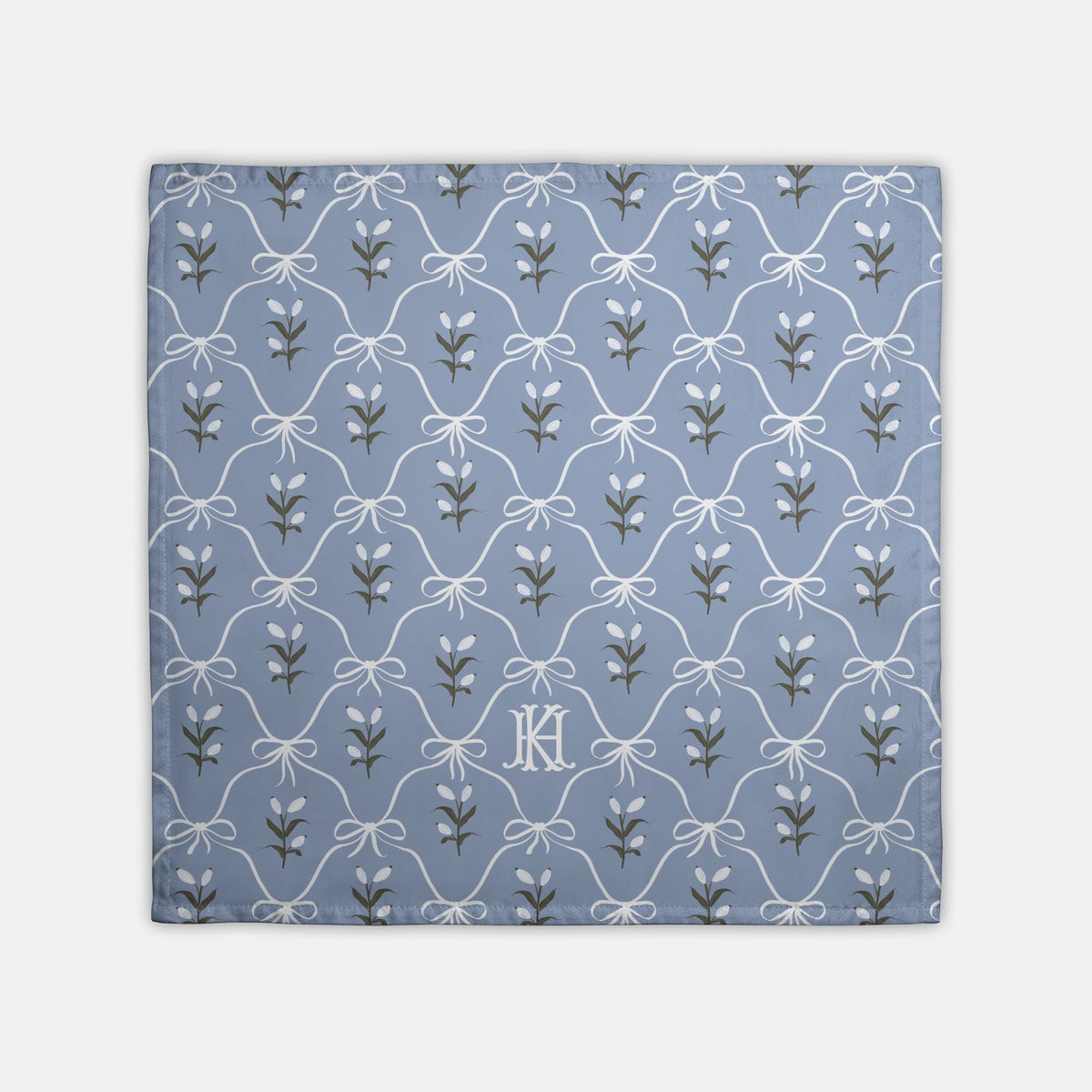 Charming Monogrammed Hostess Towel (Single)-Britt_Mills_Design-charming_patterns