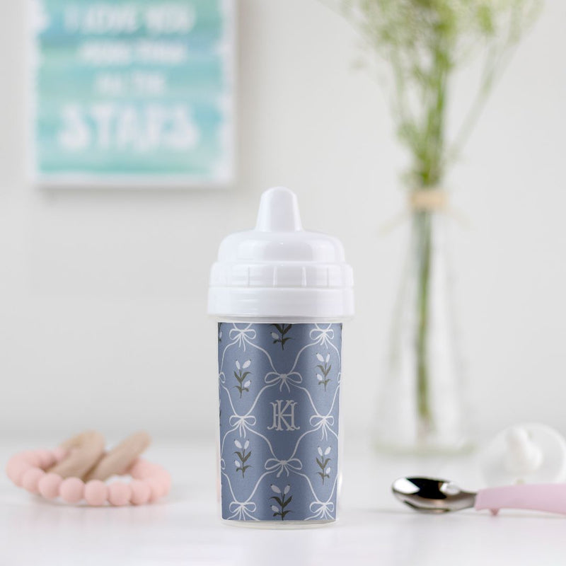 Charming Monogrammed Sippy Cup-Britt Mills Design