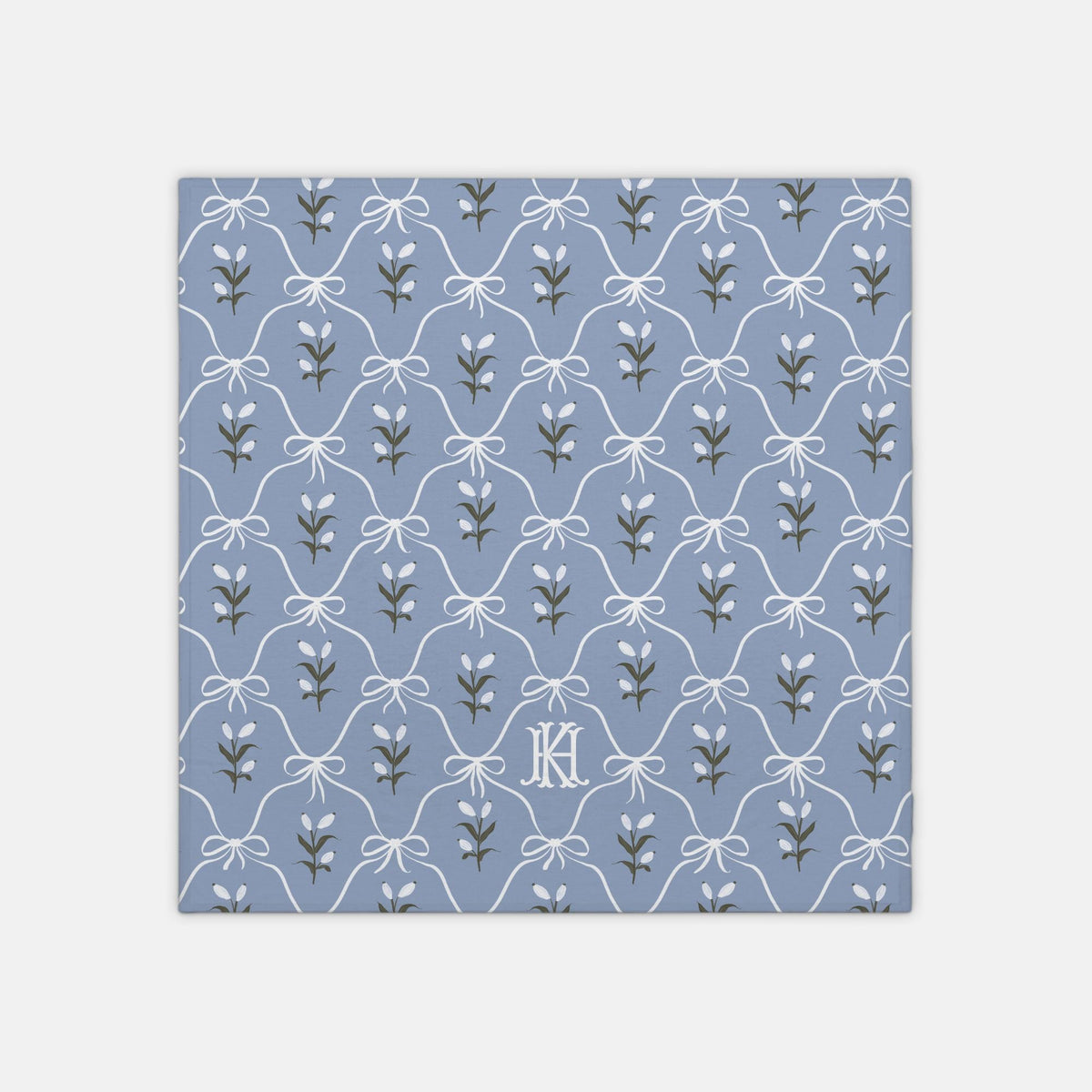 Charming Monogrammed Swaddle Blanket-Britt Mills Design