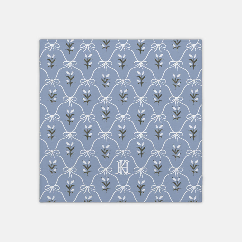 Charming Monogrammed Swaddle Blanket-Britt Mills Design