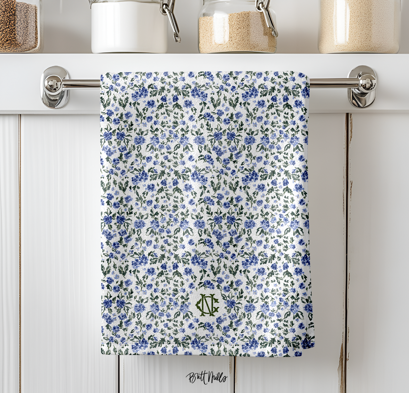 English Countryside Monogrammed Hand Towel