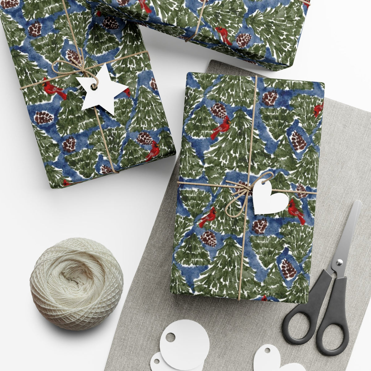 Christmas Pines Wrapping Paper-Britt Mills Design