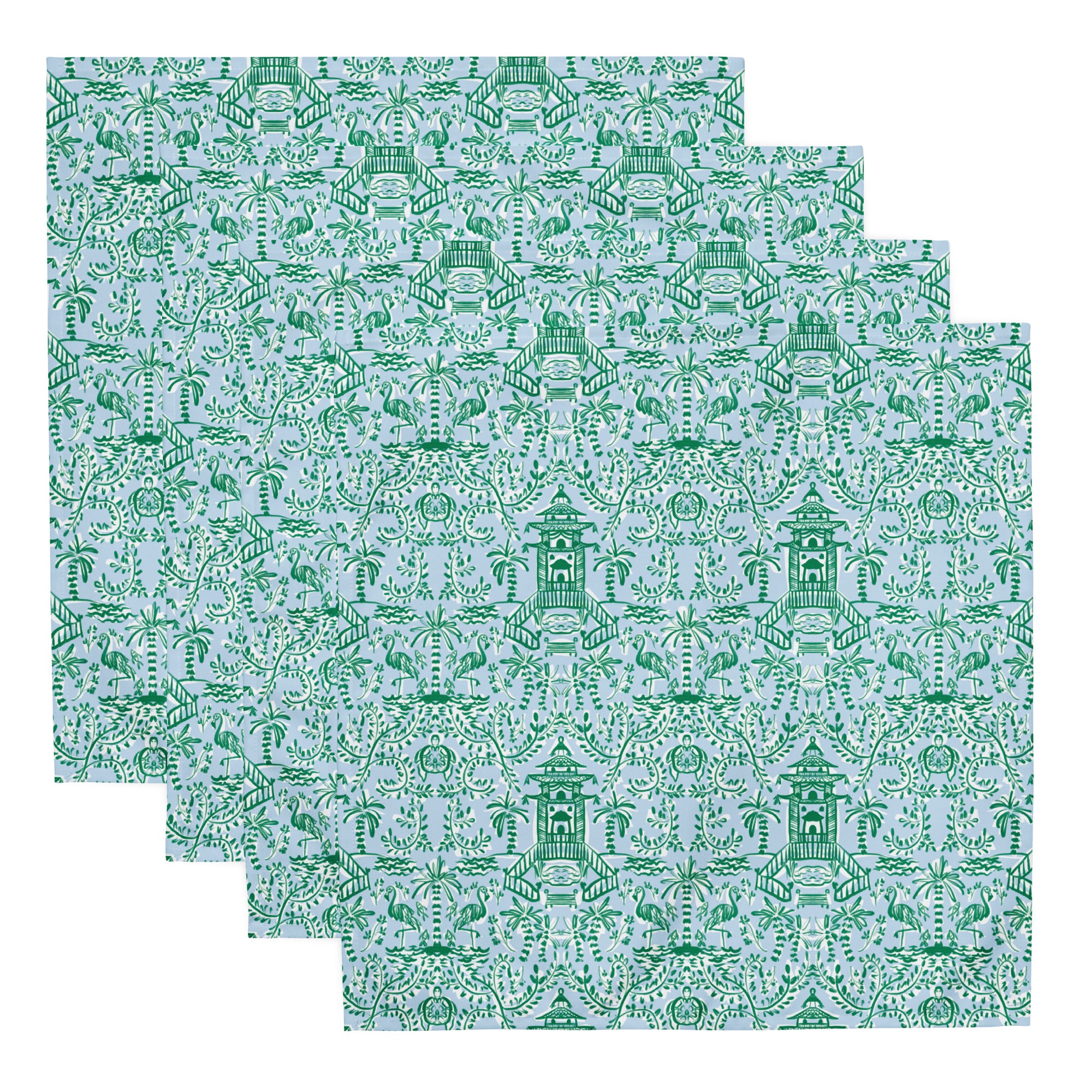 Chinoiserie Palms Cloth Napkin Set