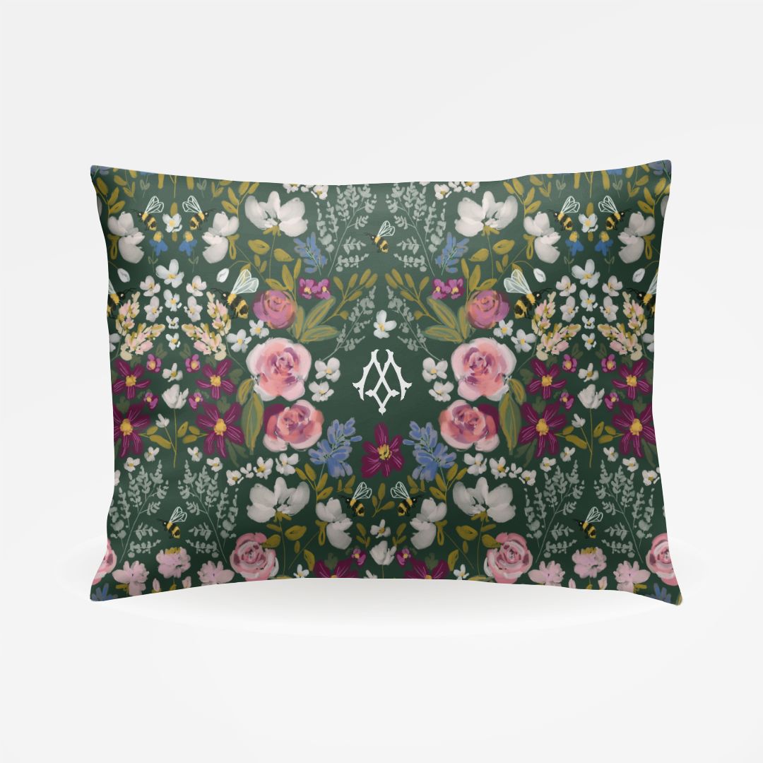 Gardens Monogrammed Standard Pillowcase