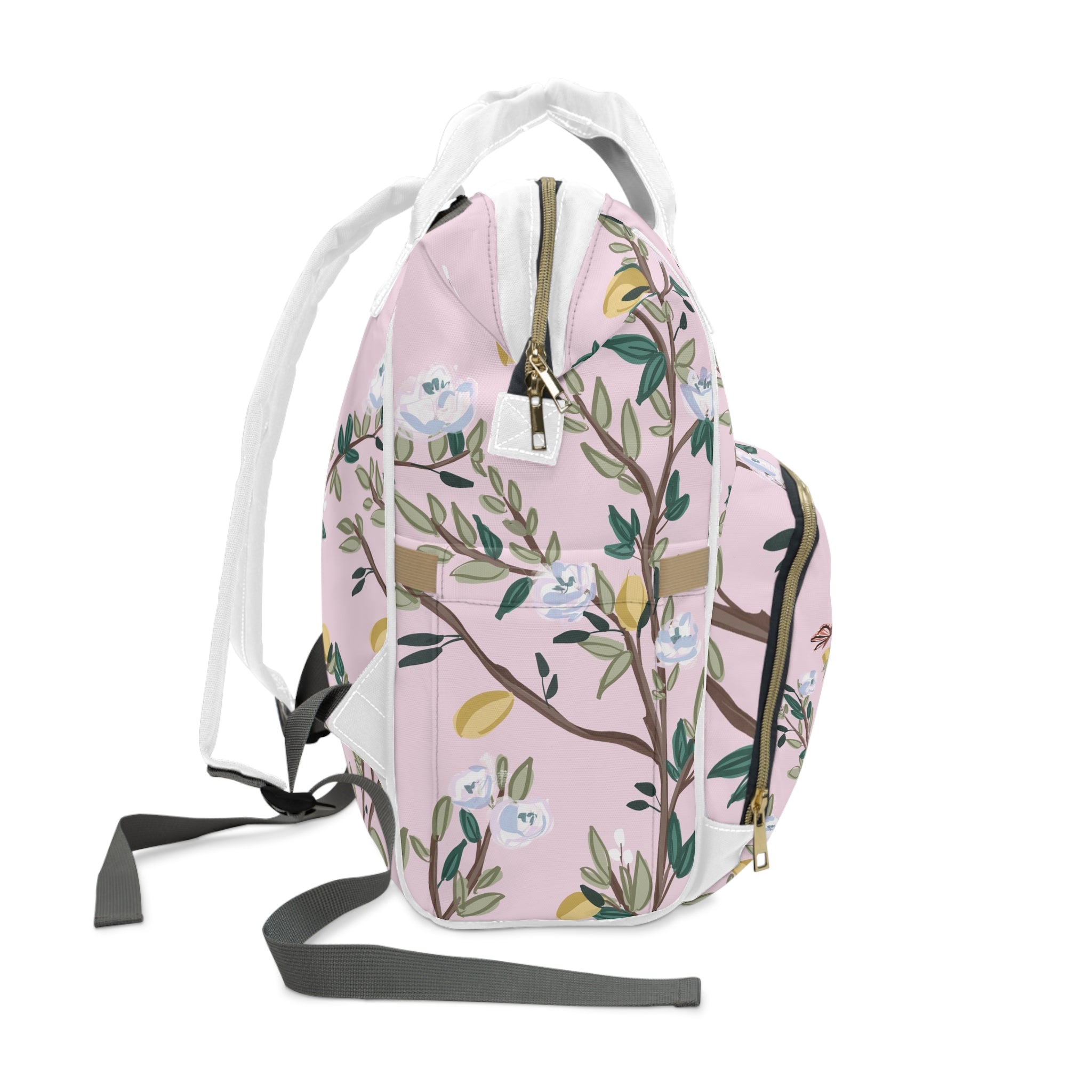 Diaper BagBlossom Garden Personalized Nylon Waterproof Diaper BagBritt Mills Design