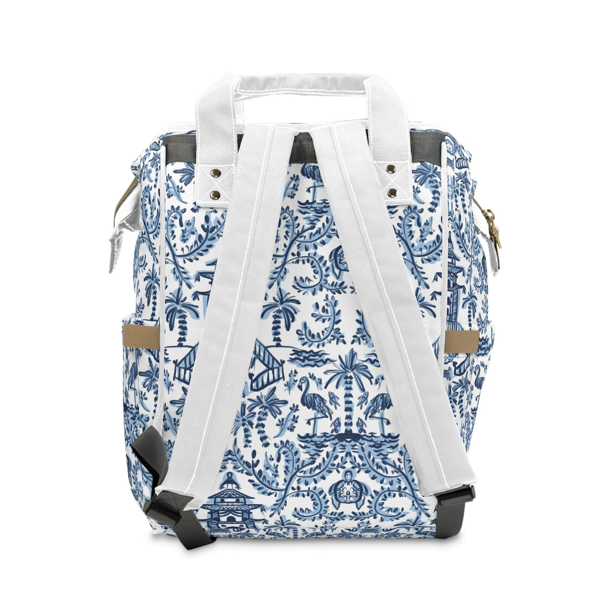 Diaper BagPalm Beach Personalized Nylon Waterproof Diaper BagBritt Mills Design