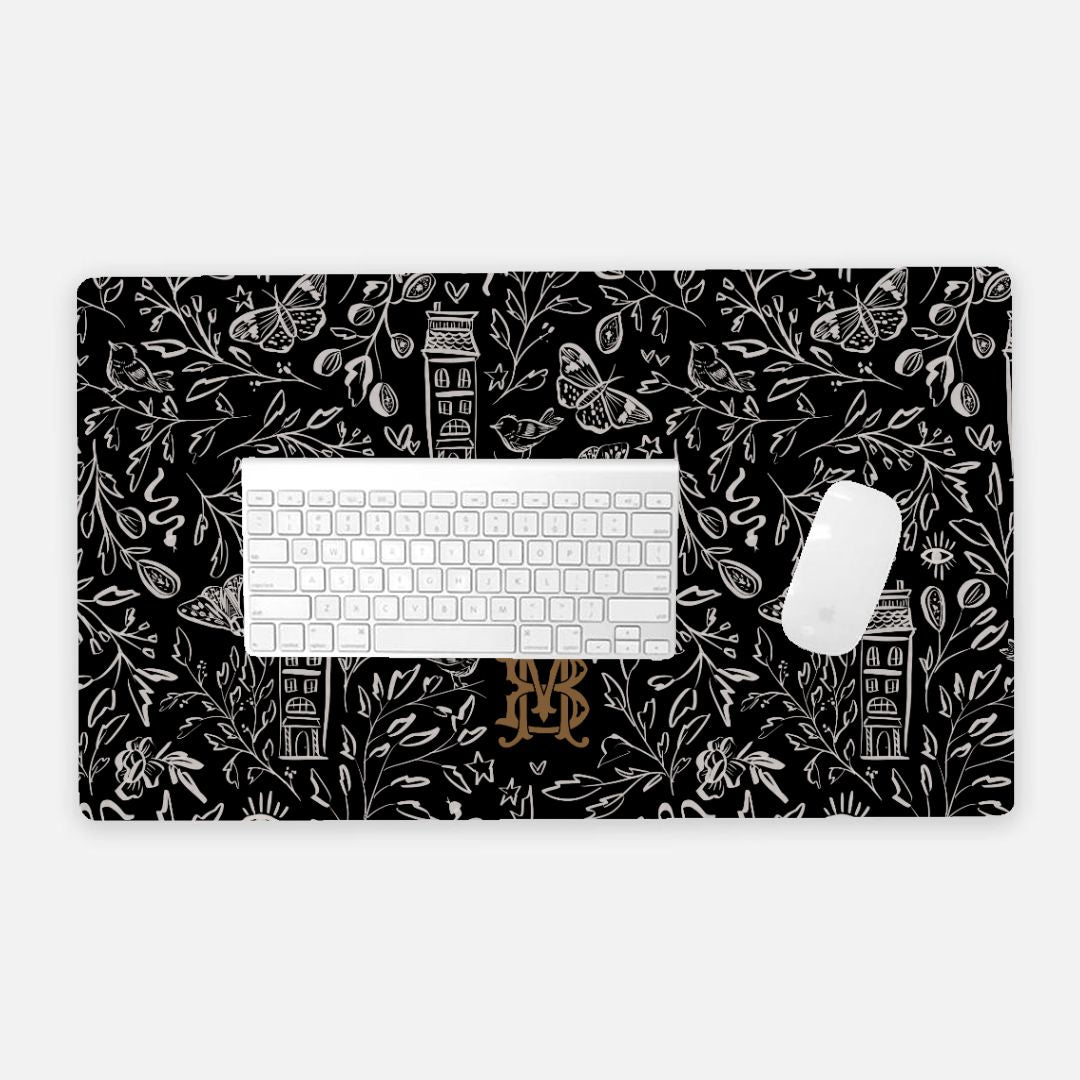 The New Yorker Monogrammed Desk Mat - Large (24" x 14")