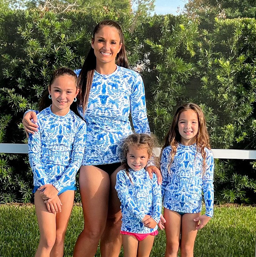 Elephant Fun Rash Guard-Britt Mills Design