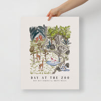 Day At The Zoo Art Print (Day Out Series)