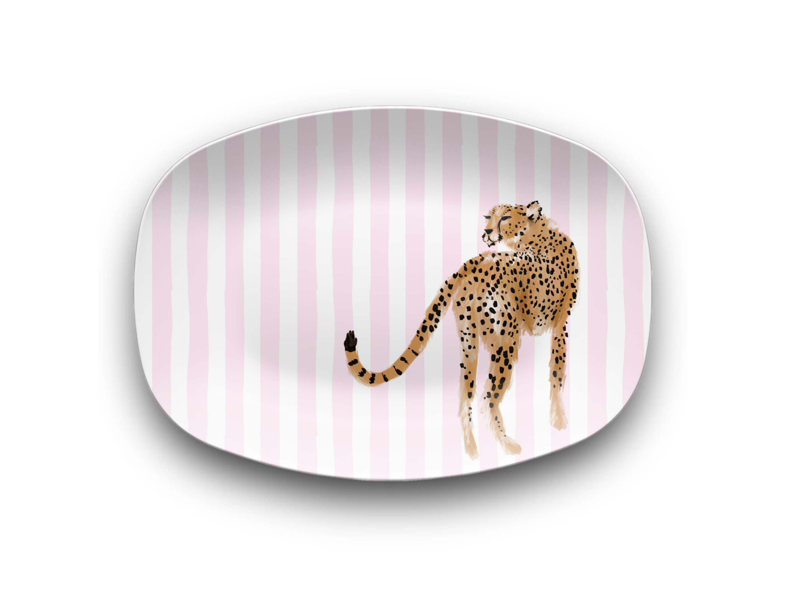 Preppy Cheetah Dinnerware Collection (Unbreakable and BPA-free)