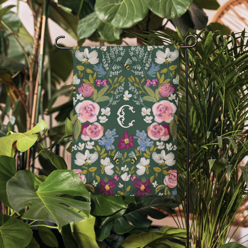 Garden FlagGardens Monogrammed Garden FlagBritt Mills Design