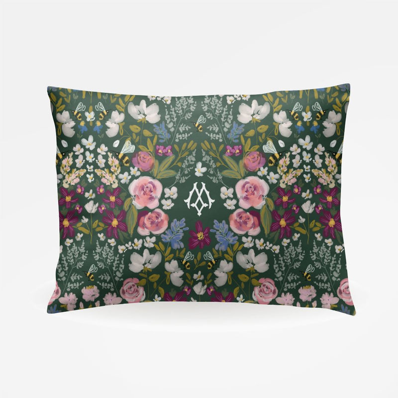 Standard Pillowcase - Gardens Monogrammed Standard Pillowcase