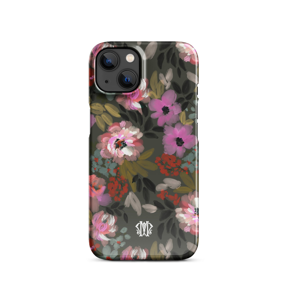 Hamptons Monogrammed Snap case for iPhone®-Britt Mills Design