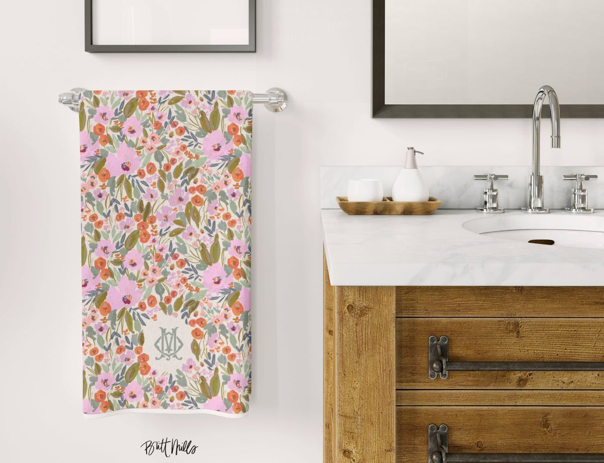 Hand TowelsSavannah Monogrammed Hand TowelBritt Mills Design