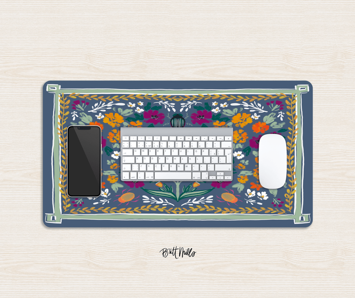 Large Desk MatEnchanted Desk Mat - Large (24" x 14")Britt Mills Design