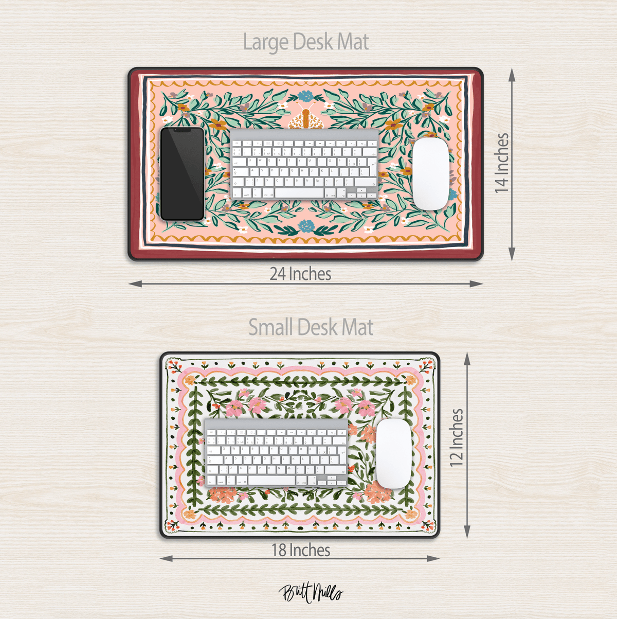 Large Desk MatFruity Punch Desk Mat - Large (24" x 14")Britt Mills Design