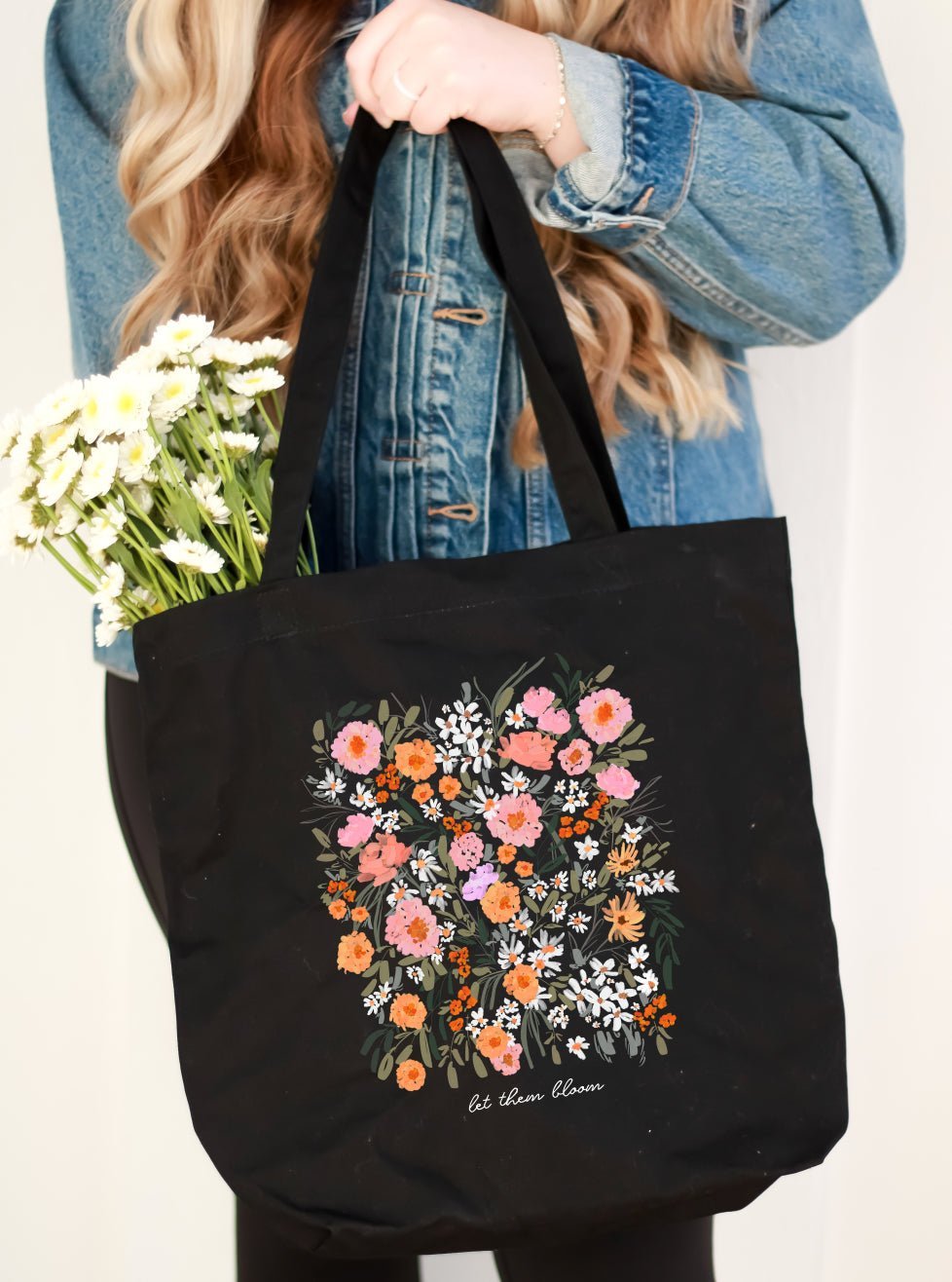 Tote - Let Them Bloom Teacher Eco Tote Bag (Wildflowers)