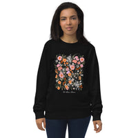 Let Them Bloom Teacher Organic Sweatshirt (Wildflowers)-Britt Mills Design