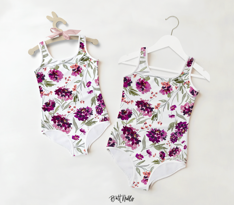 Lovely Bloom Girls Swimsuit