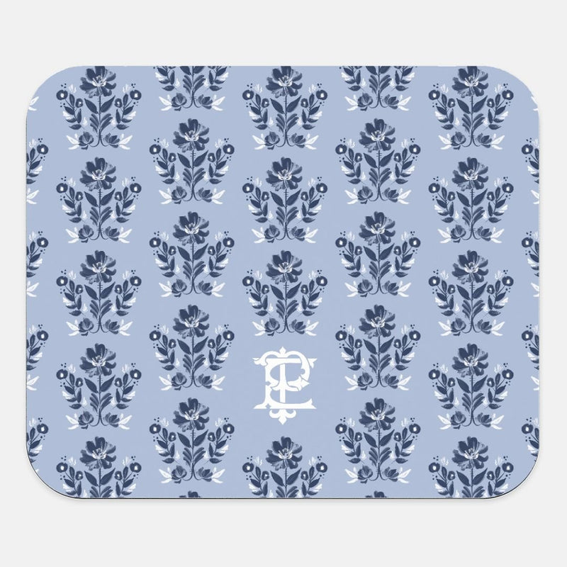 Mouse PadEvangeline Blue Monogrammed Mouse PadBritt Mills Design