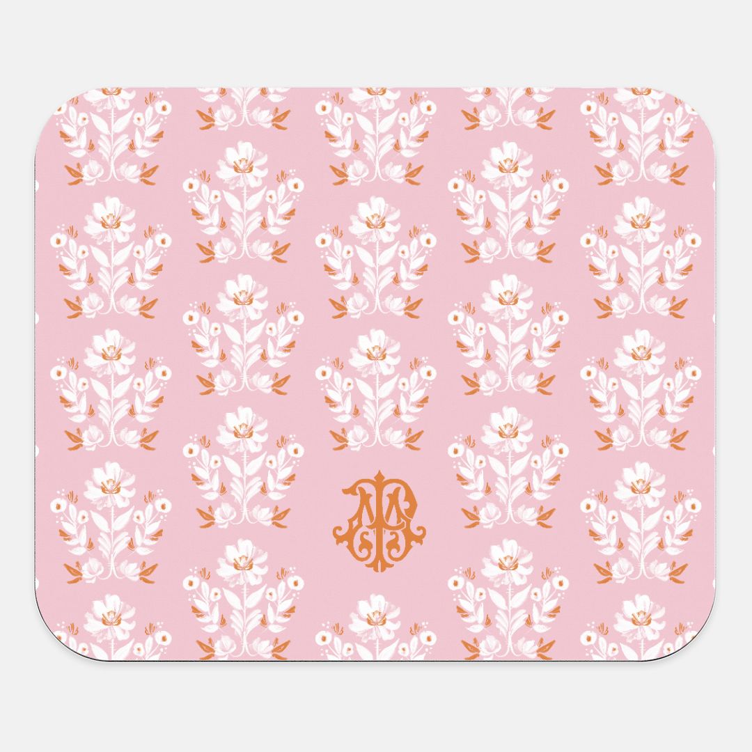 Mouse PadEvangeline Pink Monogrammed Mouse PadBritt Mills Design