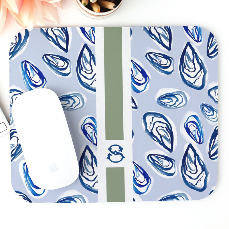 Mouse PadNantucket Striped Monogrammed Mouse PadBritt Mills Design