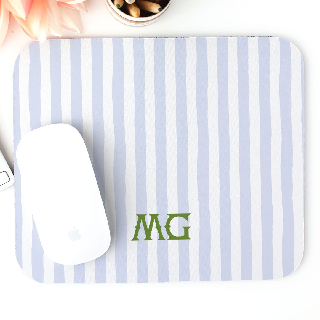 Mouse PadSeaside Stripes Monogrammed Mouse PadBritt Mills Design