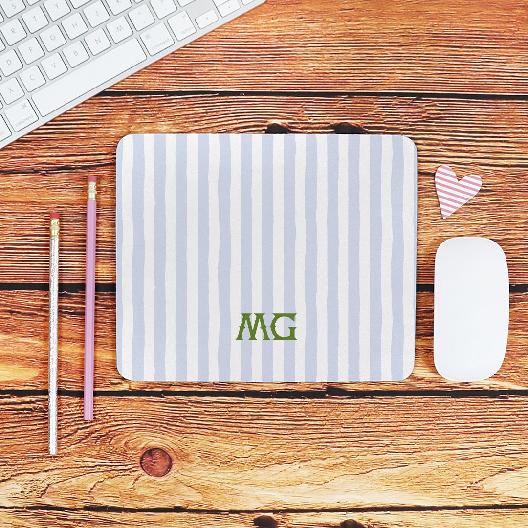 Mouse PadSeaside Stripes Monogrammed Mouse PadBritt Mills Design