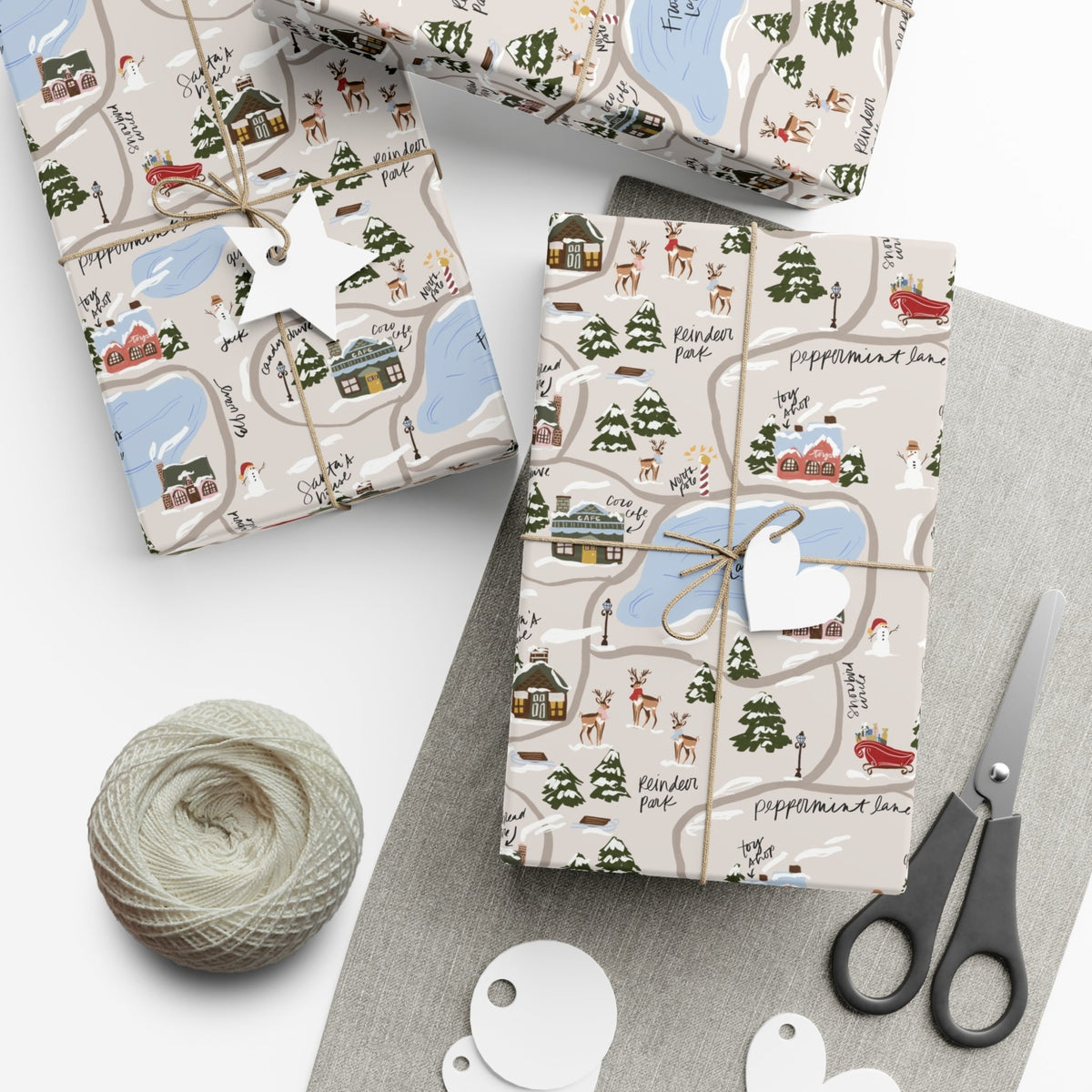 North Pole Adventure Wrapping Paper-Britt Mills Design