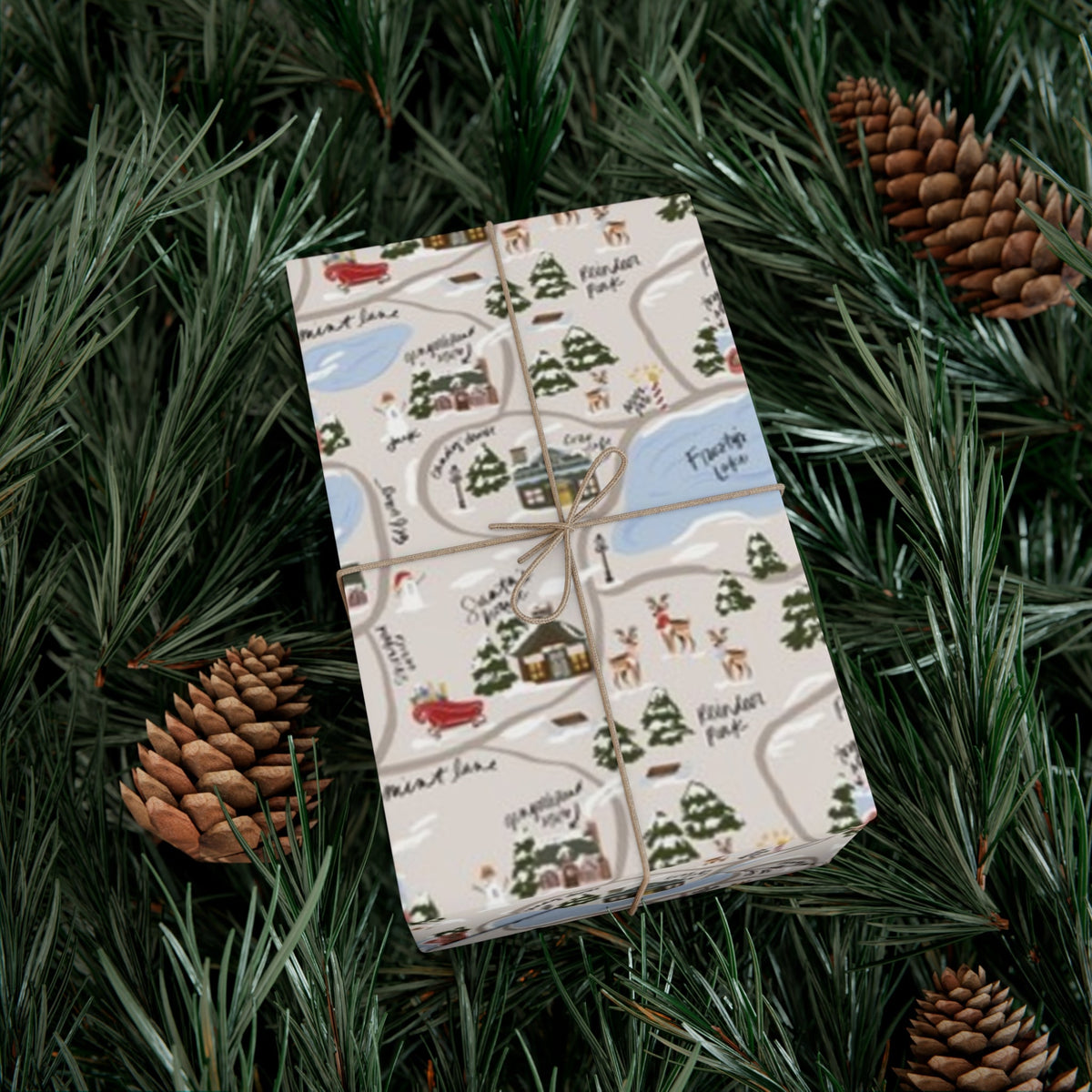 North Pole Adventure Wrapping Paper-Britt Mills Design