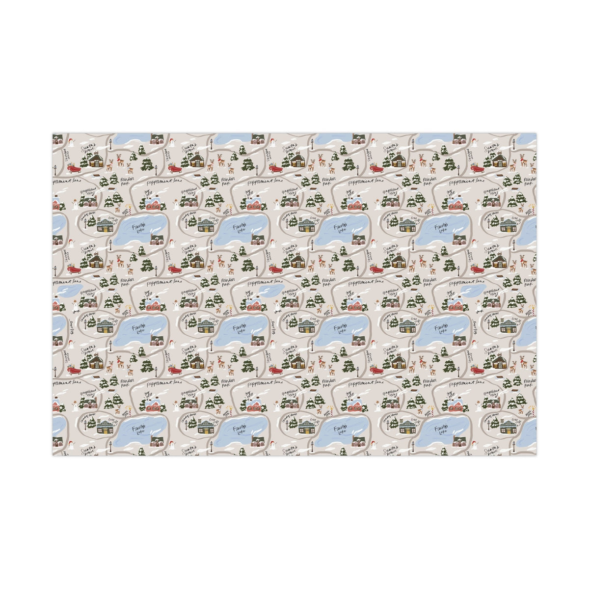 North Pole Adventure Wrapping Paper-Britt Mills Design