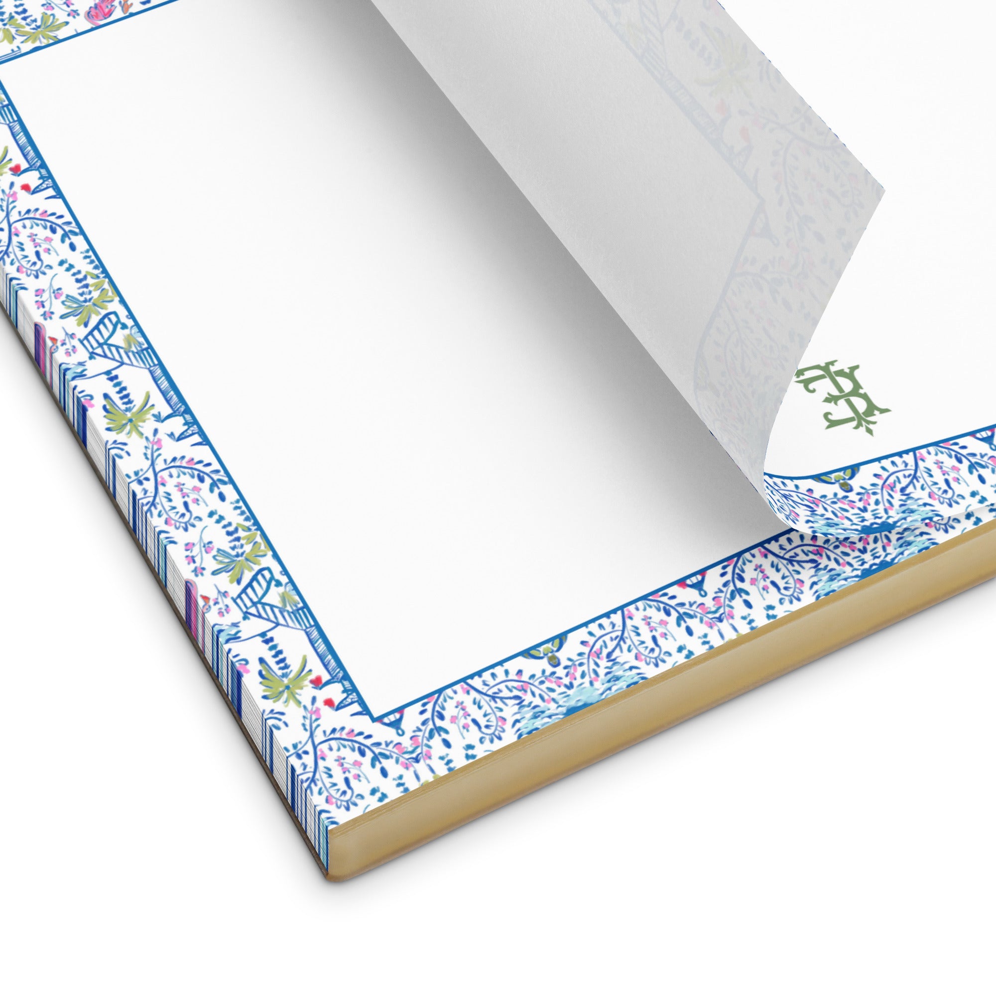 Colorful Chinoiserie Monogrammed Notepad