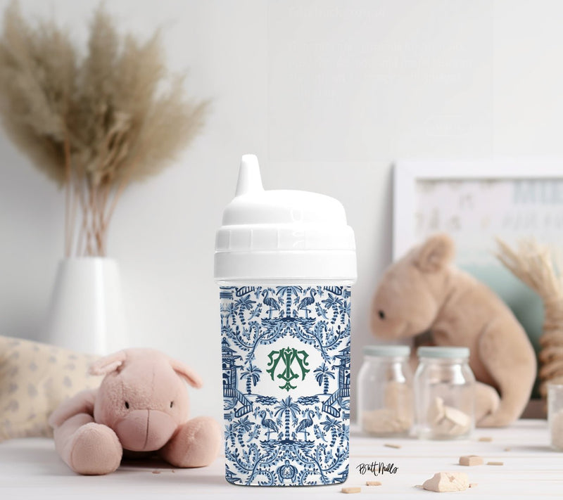 Sippy Cup - Palm Beach Monogrammed Sippy Cup