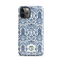 Palm Beach Monogrammed Snap case for iPhone®-Britt Mills Design