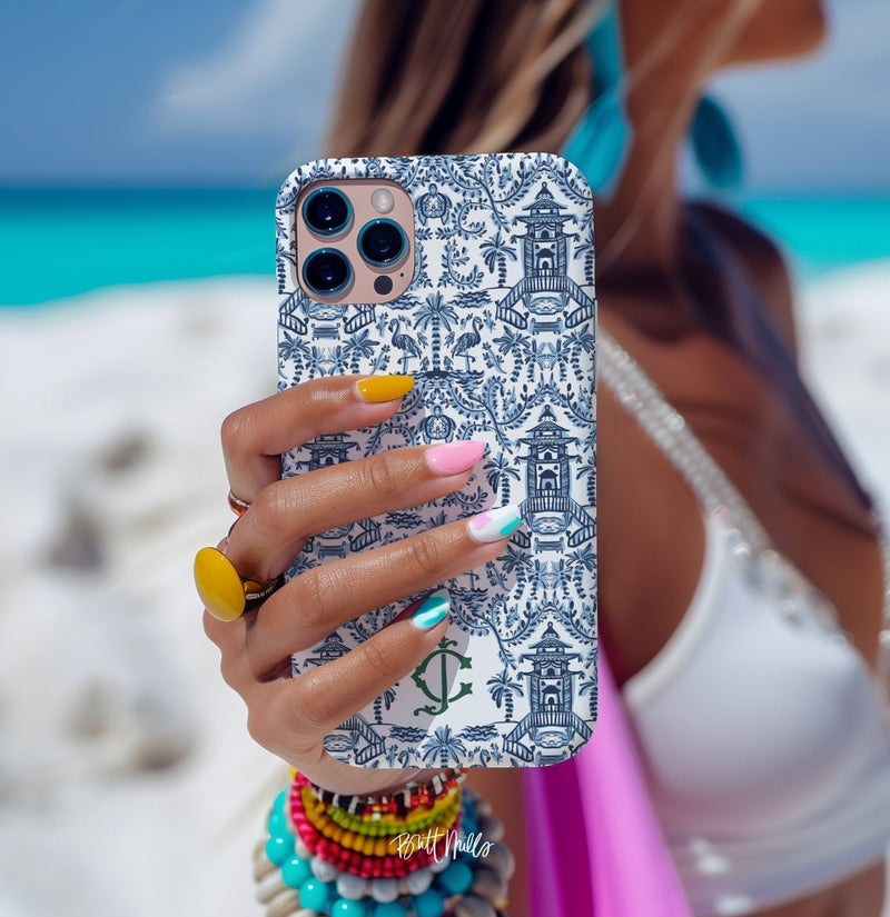 IPhone® Case - Palm Beach Monogrammed Snap Case For IPhone®