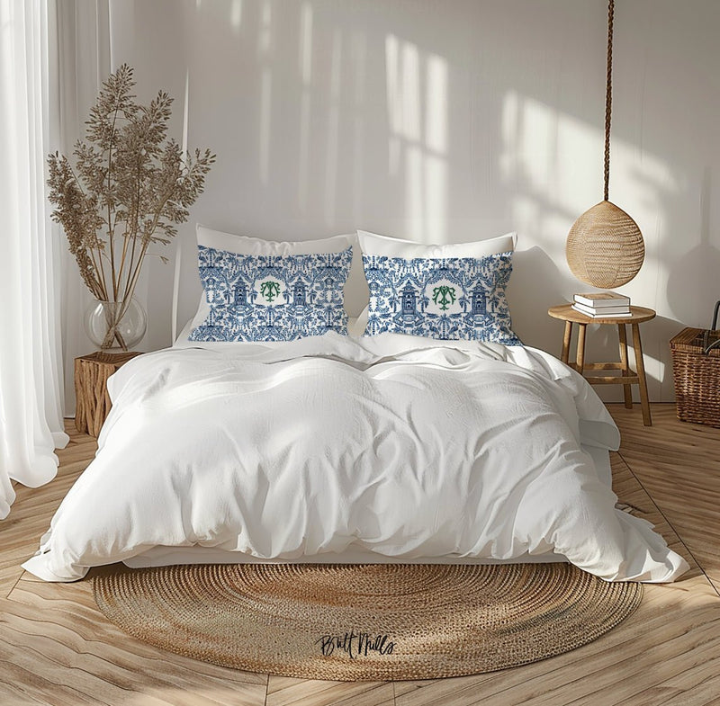 Standard Pillowcase - Palm Beach Monogrammed Standard Pillowcase