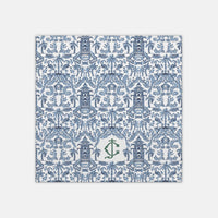 Palm Beach Monogrammed Swaddle Blanket-Britt Mills Design