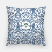 20" Pillow Cases - Palm Beach Monogrammed Throw Pillowcase 20"x20"