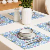 Colorful Coastal Chinoiserie Placemats (Set of Four)