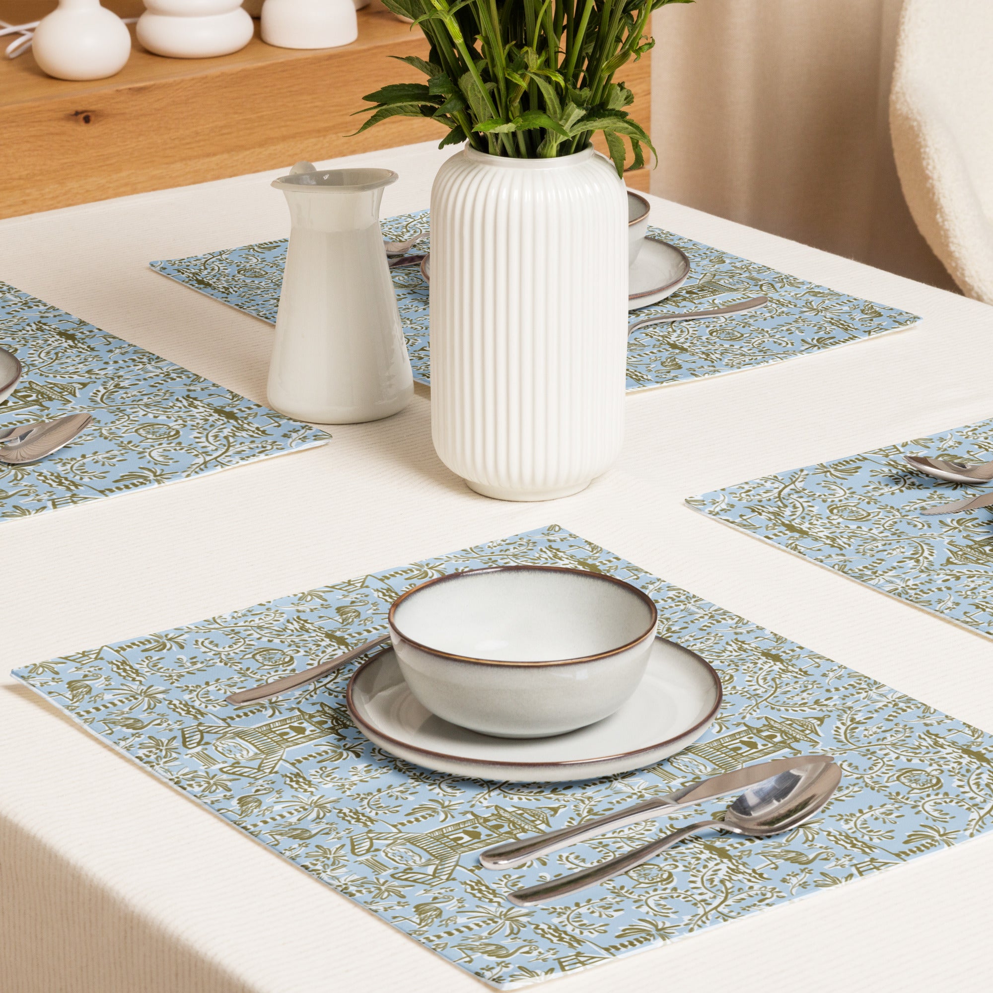 Soirée Blue Placemats (Set of 4)