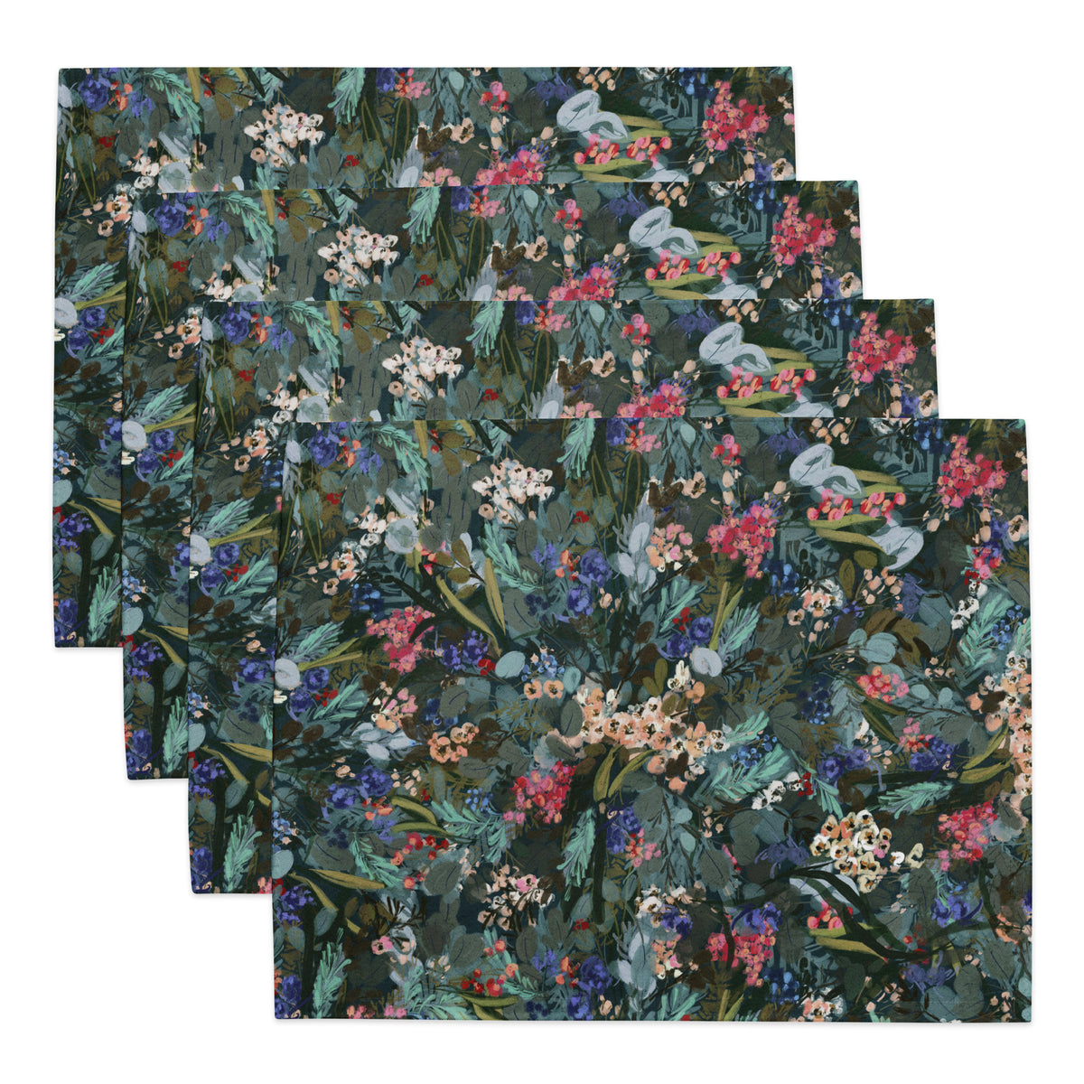 Winter Berry Placemats (Set of 4)