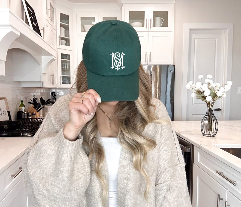 Baseball Cap - Preppy Monogrammed Baseball Cap