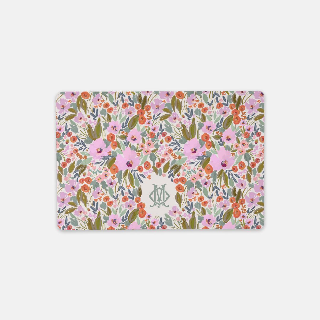 Small Desk Mat - Savannah Monogrammed Desk Mat – Small (18″ X 12″)