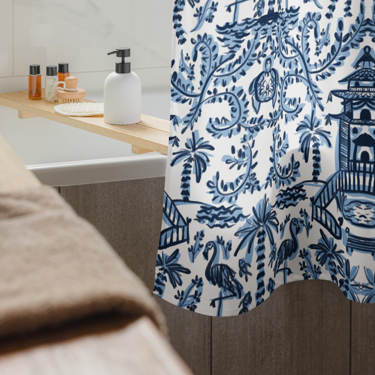 Palm Beach Shower curtain