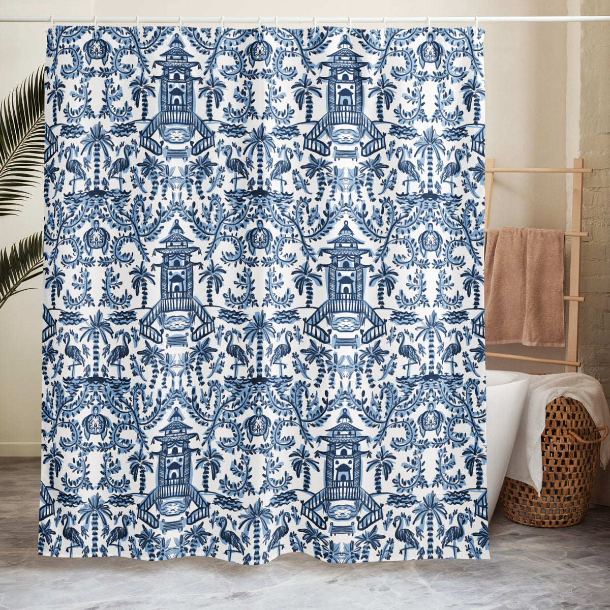 Palm Beach Shower curtain