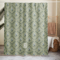 Zera Bloom Monogrammed Shower curtain